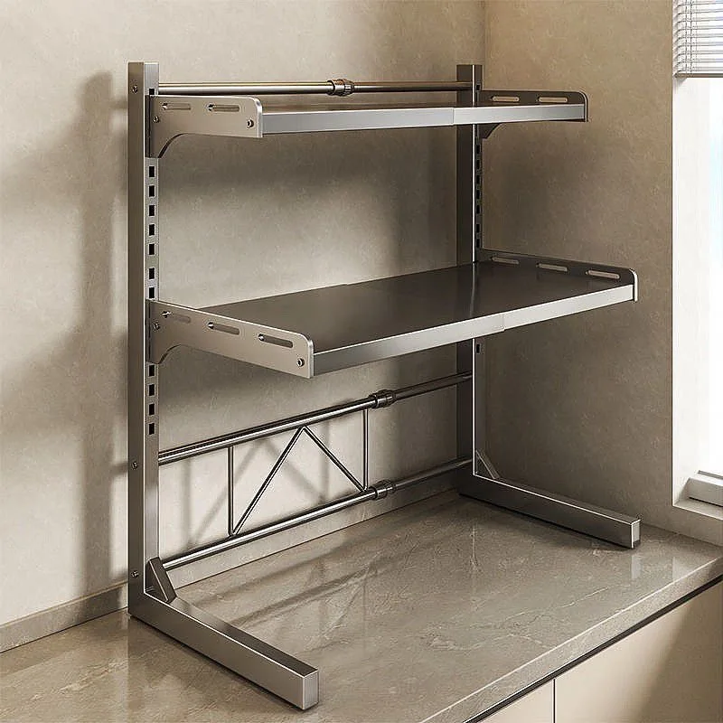 

Новая многослойная выдвижная микроволновая печь Ra Kitchen Storage elf для фритюрницы Рисоварка Организация M Cyct Equ...