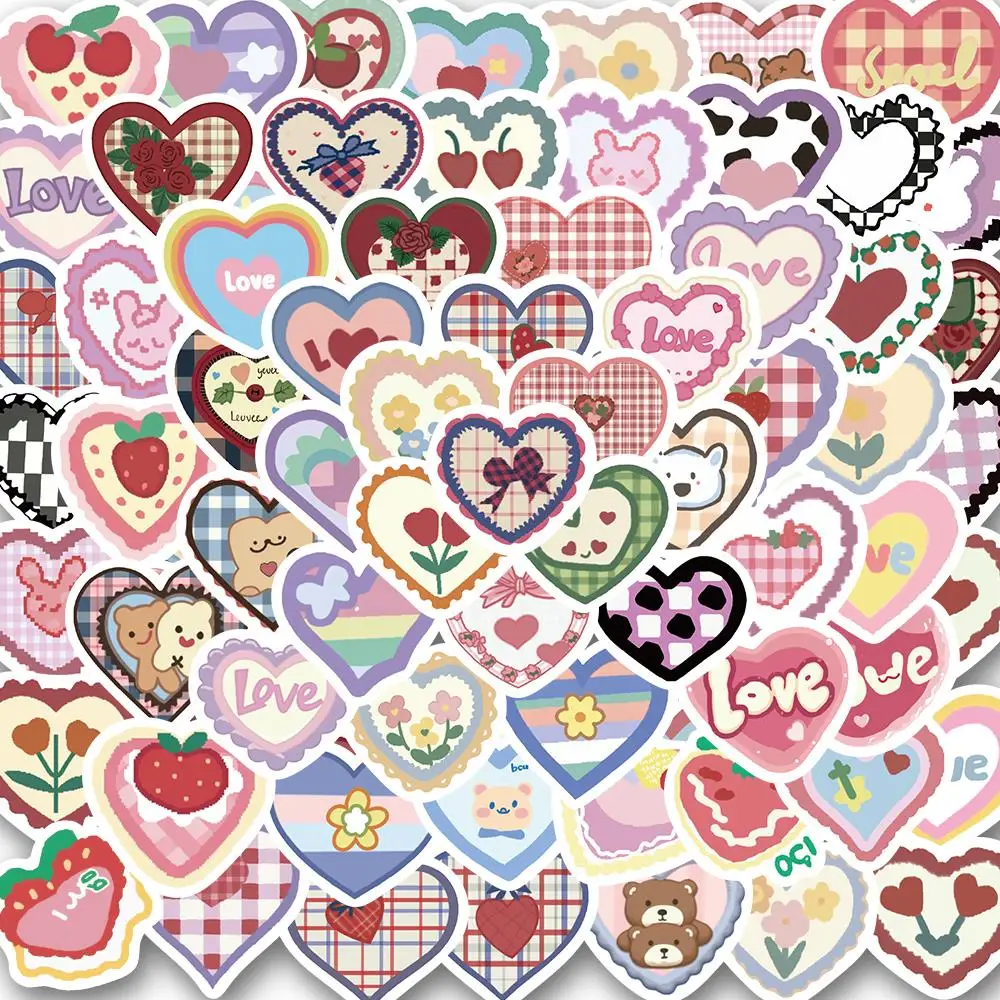 

50/100PCS Love Valentine's Day Graffiti Sticker Aesthetic Art Cartoon Scooter Bike Mobile Laptop Diy Decal Stickers