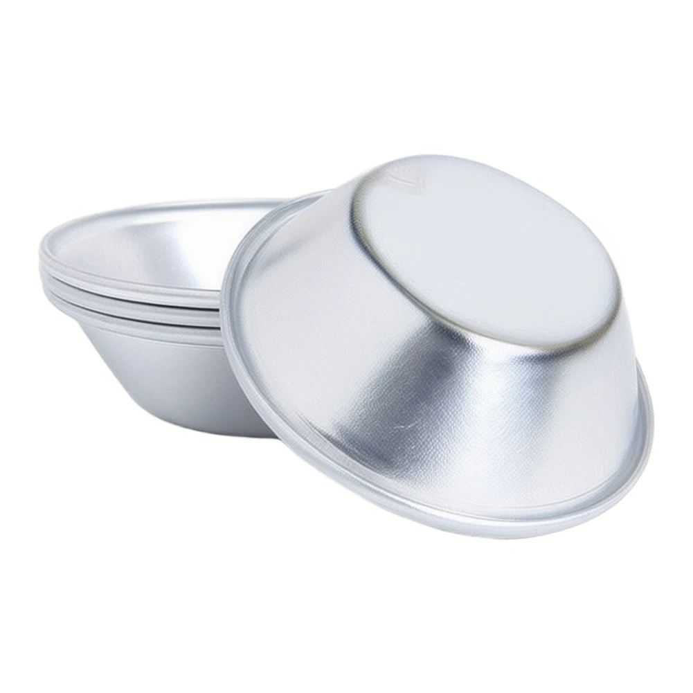 Aluminum Egg Tart For Mold Set 10 Piece for Baking Pudding Tarts with Even Crust Development and Functional For Mold Depth