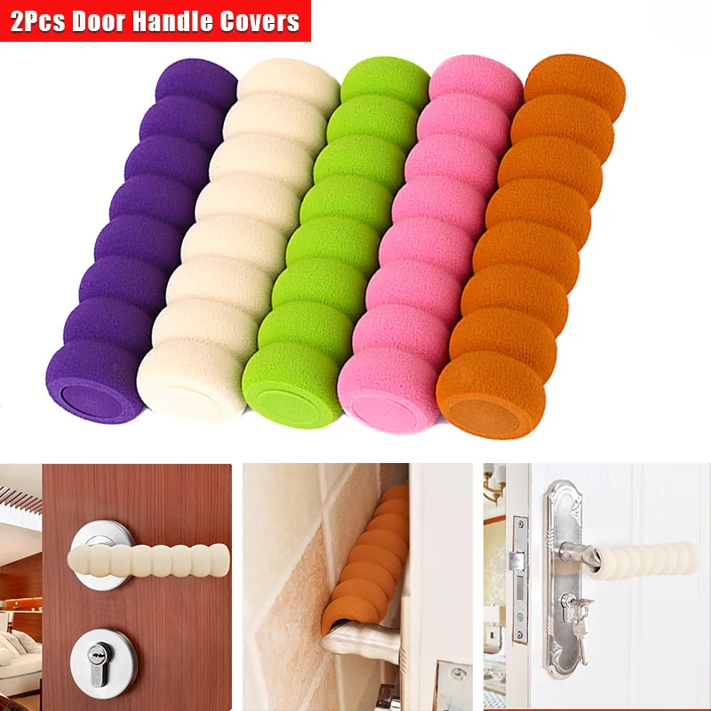 

2Pcs Door Handle Covers Cute Door Handle Protector Anti-Scald Door Handle Cover Door Knob Protector for Hot and Cold Doors