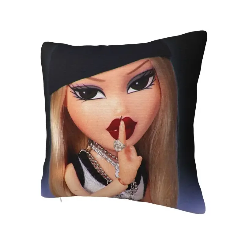 Bratz Doll Pillow Covers Home Decor Modern Tv Movie Cartoon Cushions for Sofa Square Pillowcase