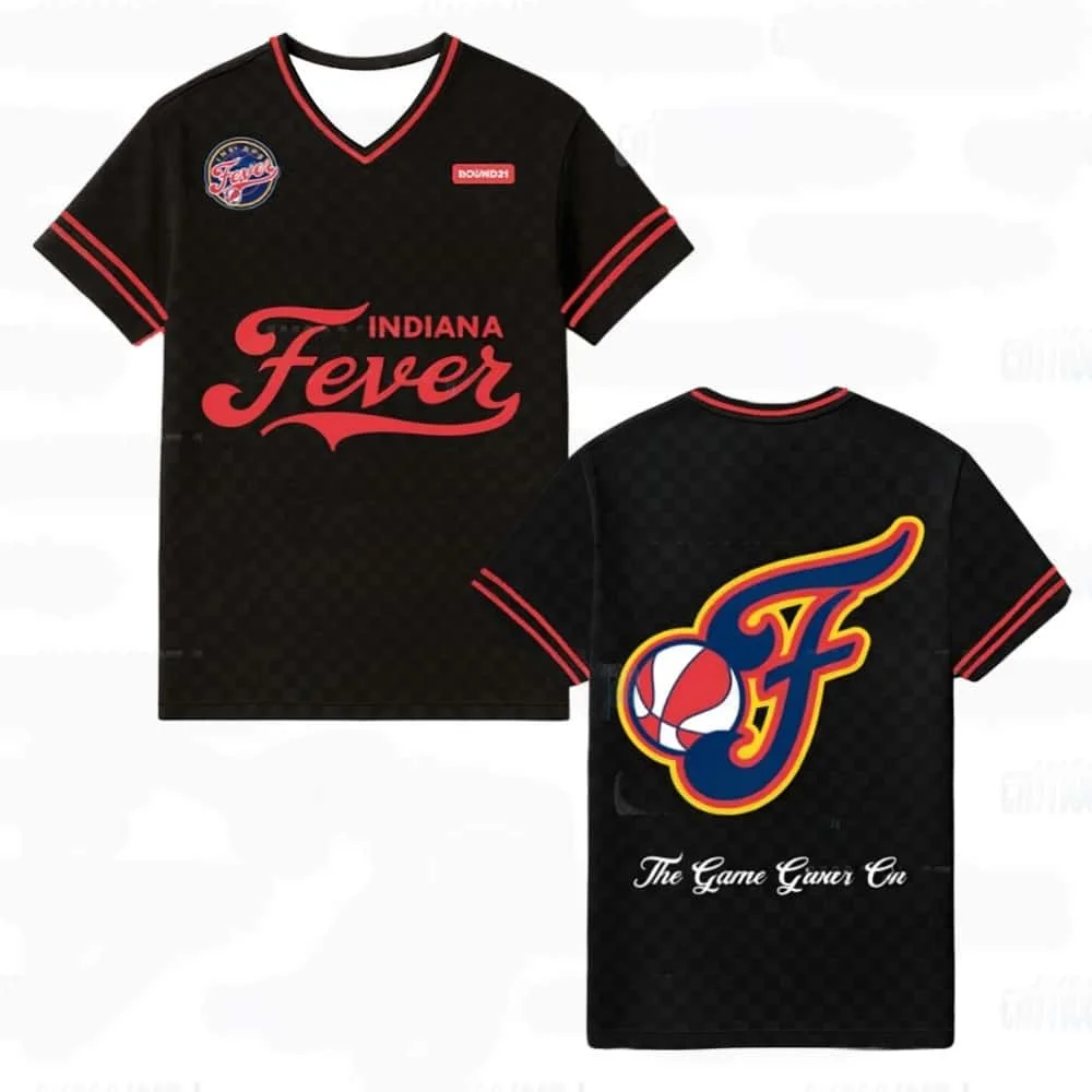 2026/27 Indiana Fevers Football Jersey Summer Sports Quick Drying 3D Printed T-shirt Breathable Short Sleeved Family Streetwea