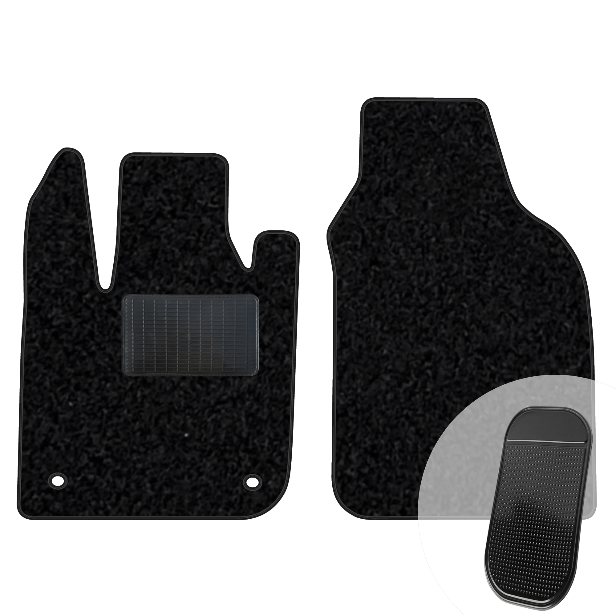 Veloursmatten Przody Zwart voor Fiat 500E Ii 2020-