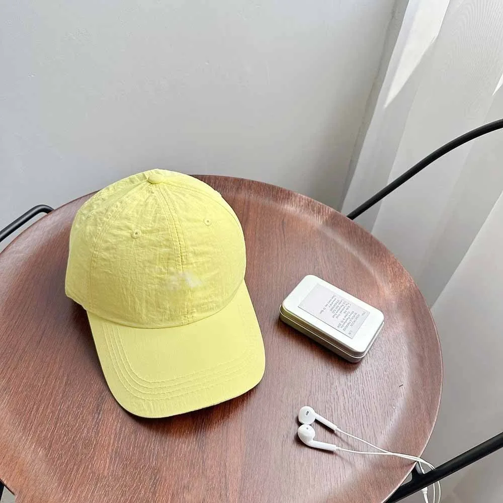 

Versatile Korean Style Quick-Drying Baseball Cap Solid Color Anime Solid Color Sun Hat Baseball Hat Cotton Peaked Cap Outdoor