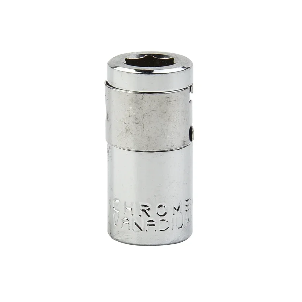 1/4 Inches Square Drive To Hexagon Manual Chrome Vanadium Steel Socket For Screwdriver Bits Socket Adapter Chamfer Converter