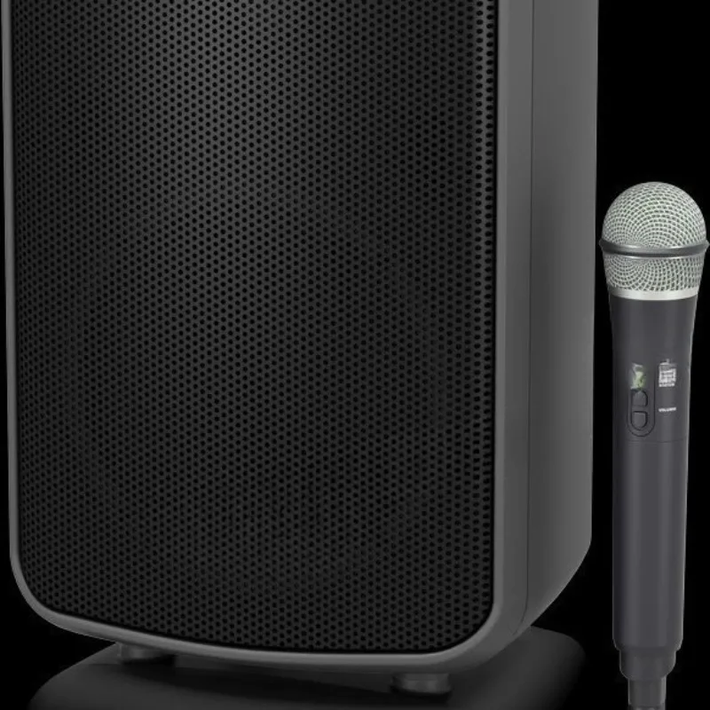 Portable 200 Watt Conference PA Audio Cord Battery Wireless Microphone