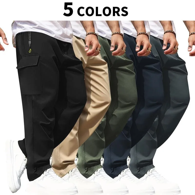 

American Style Functional Cargo Pants Straight Leg Neutral Workwear Trousers for Men And Women Spring Season Fashion