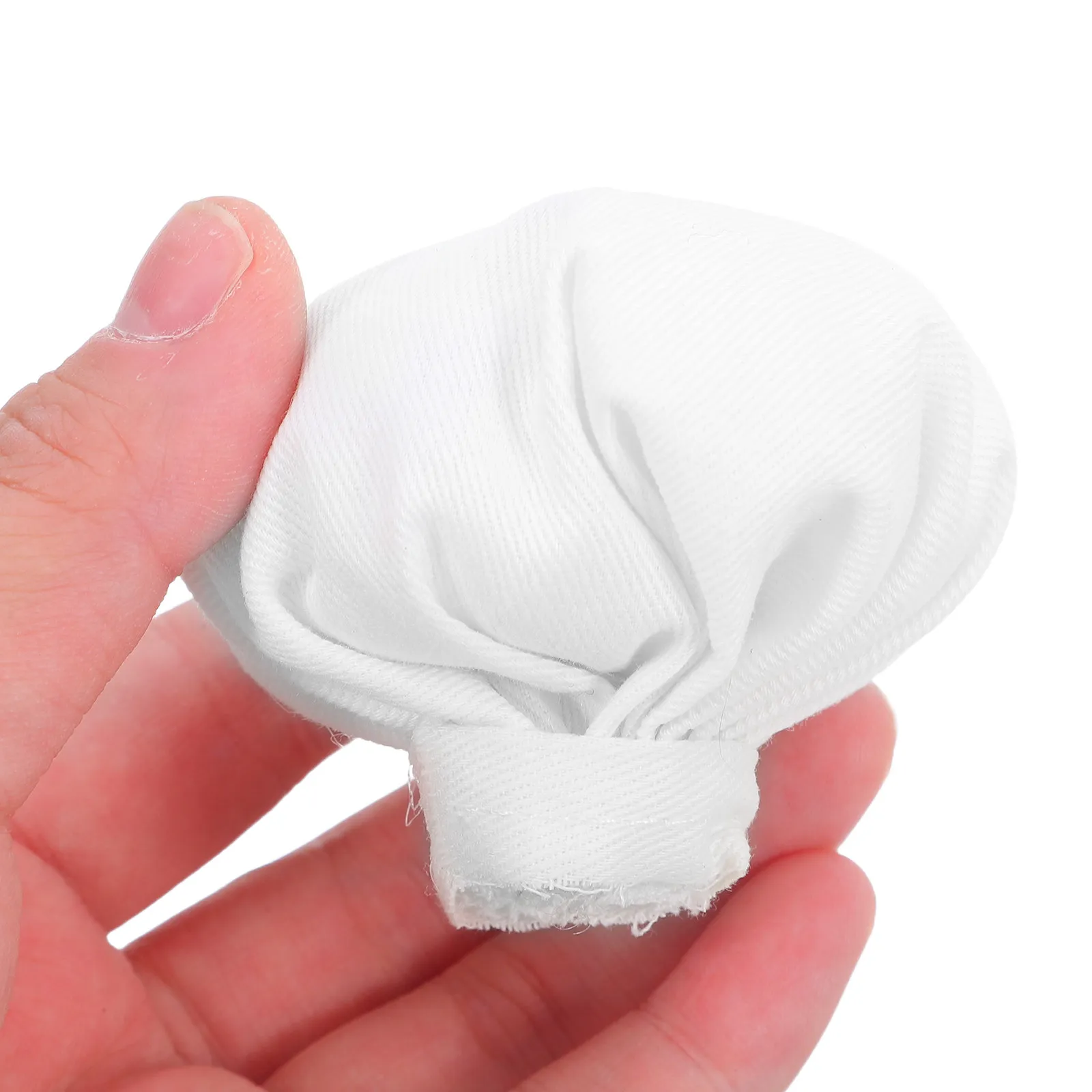 

10Pcs Hats White Soft Fabric Miniature Craft Hats Creative Accessories for DIY Dollhouse Wine Bottle Decorations