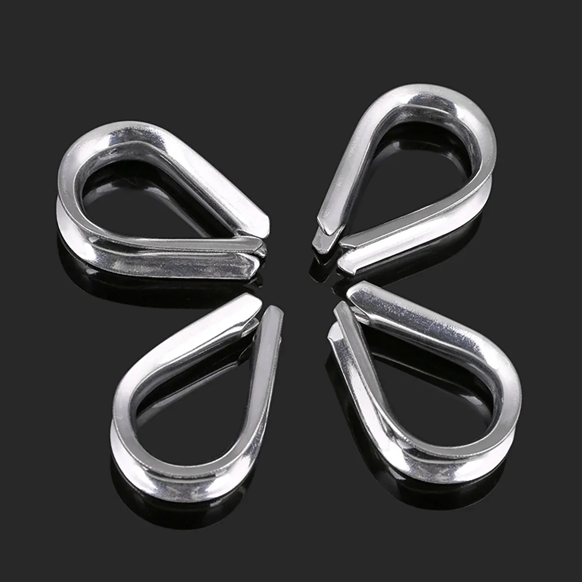 

304 Stainless Steel Collar / Standard Chicken Heart Ring / Steel Wire Rope Collar / Triangular Ring