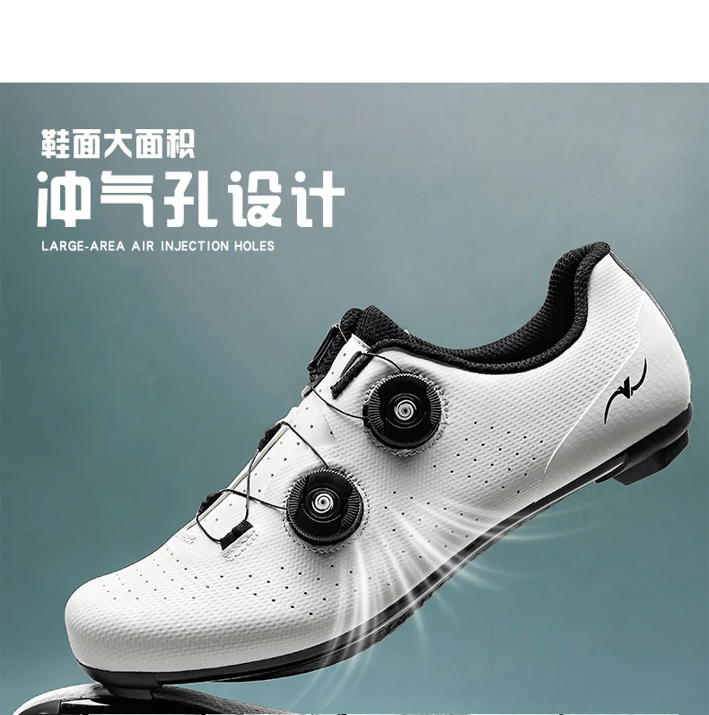 Unisex Neue Fahrradschuhe, atmungsaktiv, bequem, rutschfest, für den Straßenbereich, hochwertige MTB-Fahrradschuhe aus Gummi, professionelle, ultraleichte Fahrradschuhe – Detail 9