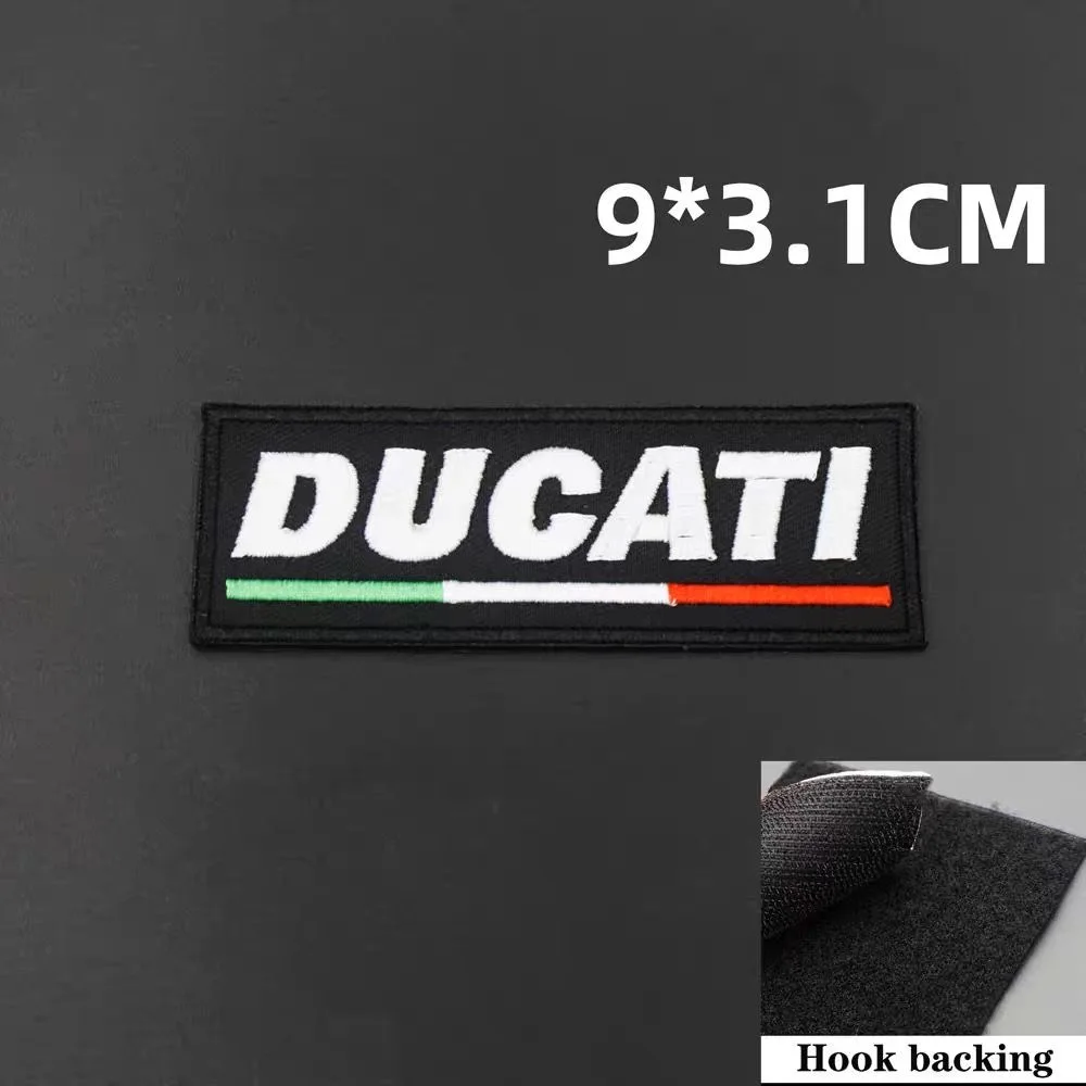 التصميم Ducati المطرزة التصحيح شارة الظهر شارة هوك دعم الملابس ل Ducati Monster Panigale Diavel V4 تشويش إذاعي