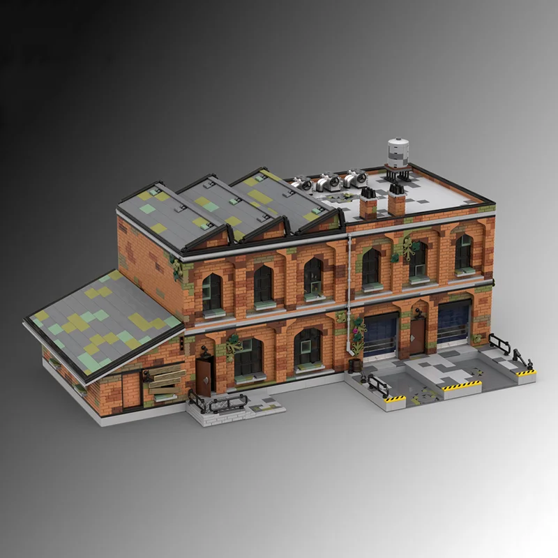 7151 pz MOC Vecchio Magazzino Modulare Paesaggio Stradale Modello Building Blocks Costruzione FAI DA TE Creativo Regali Di Natale Giocattolo Idea Educazione