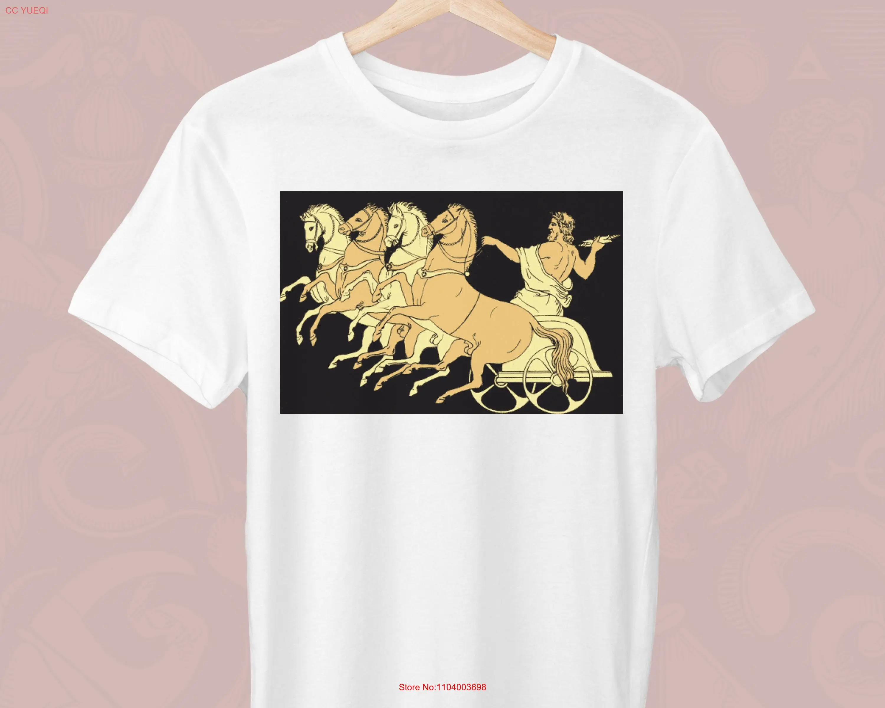 The Chariot of Zeus T Shirt Greek Stylish long or short sleeves