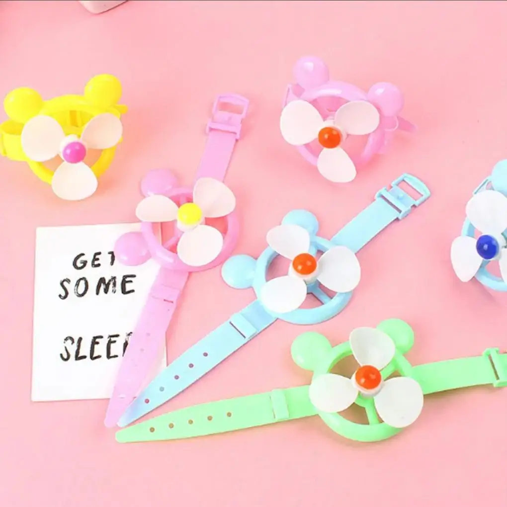 

1 шт., милый мини-вентилятор, детские часы, портативный вентилятор, мягкий сильный ветер, подходит для детских подарков