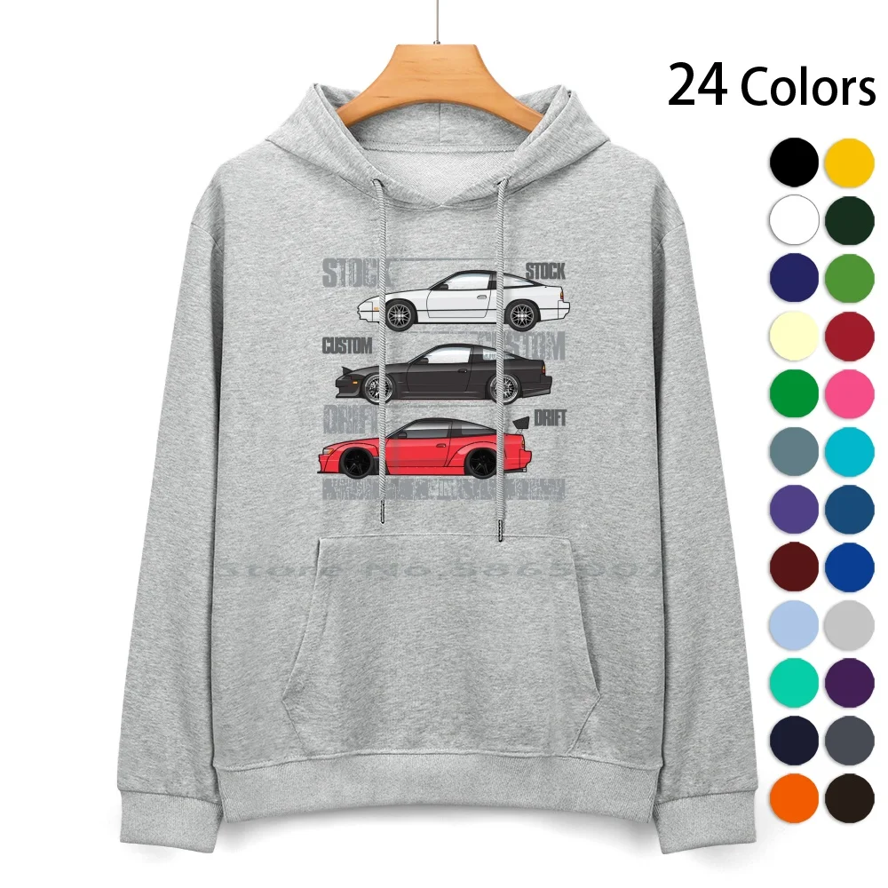 3in1 Cotton Hoodie Sweater 24 Colors 1989 1990 1991 1992 1993 1994 Xe 180sx 240sx Sr20det Chuki Ka24de Silvia S13 Hatchback