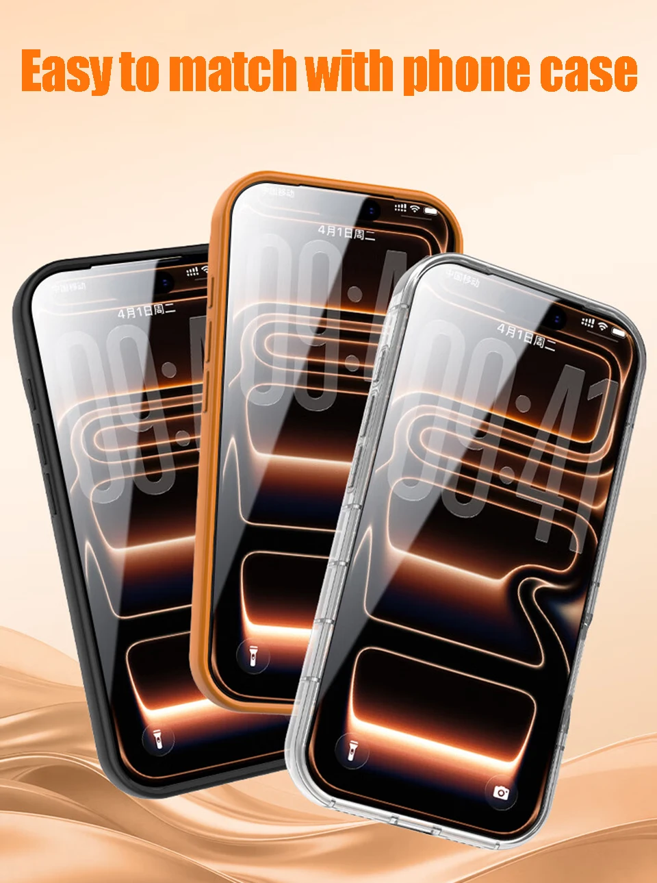 4 Stück 9H+ Härte Displayschutzfolie für iPhone 17 18 16 15 14 13 12 Pro Max Plus mit Installationsrahmen Panzerglasfolie – Detail 8