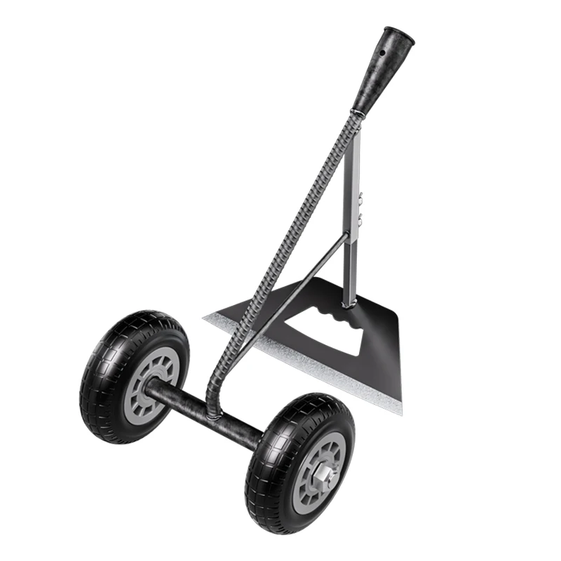 

Double wheel push hoe plow, weed removal hoe hand pull triangle agricultural hoe