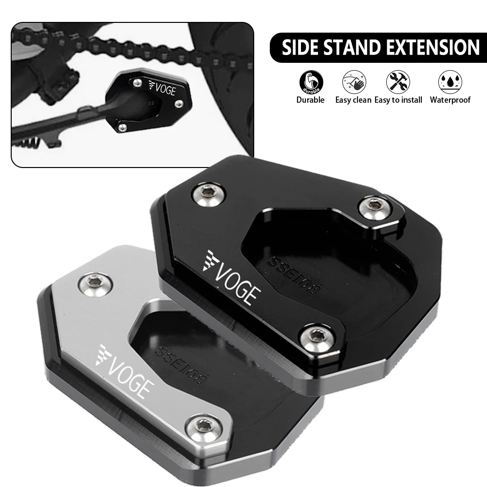 For VOGE Valico DSX900 900DSX DSX 900 DSX DS900X 2024 Motorcycle Side Stand Enlarger Kickstand Extension Plate Pad Accessories