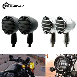 Motorcycle LED Bullet Turn Signals Amber Front Rear Blinker Grill Indicator Universal For Harley Touring Dyna Chopper For Honda