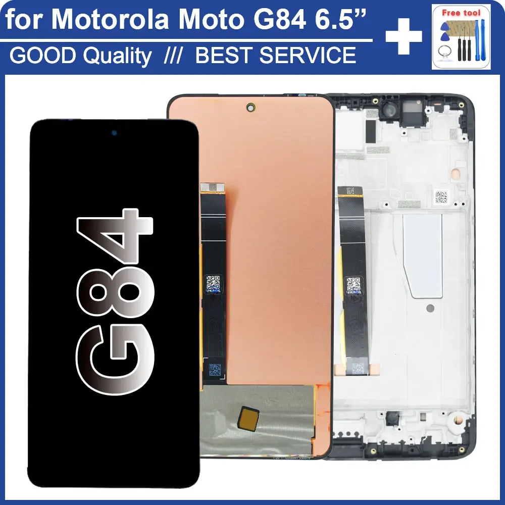 Pop 100% testado lcd para motorola moto g84 display lcd tela de toque digitador substituição para moto g84 xt2347 XT2347-1 XT2347-2 l