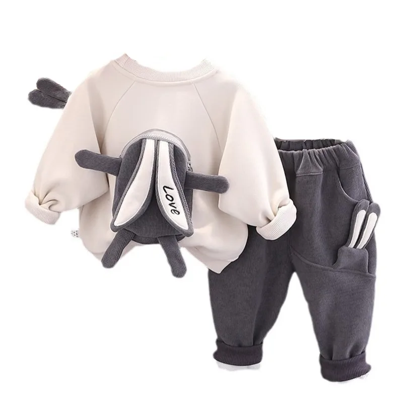 

New Winter Fashion Baby Girls Clothes Suit Children Boys Thicken T-Shirt Pants 2Pcs/Sets Toddler Costume Infant Kids Sportswear