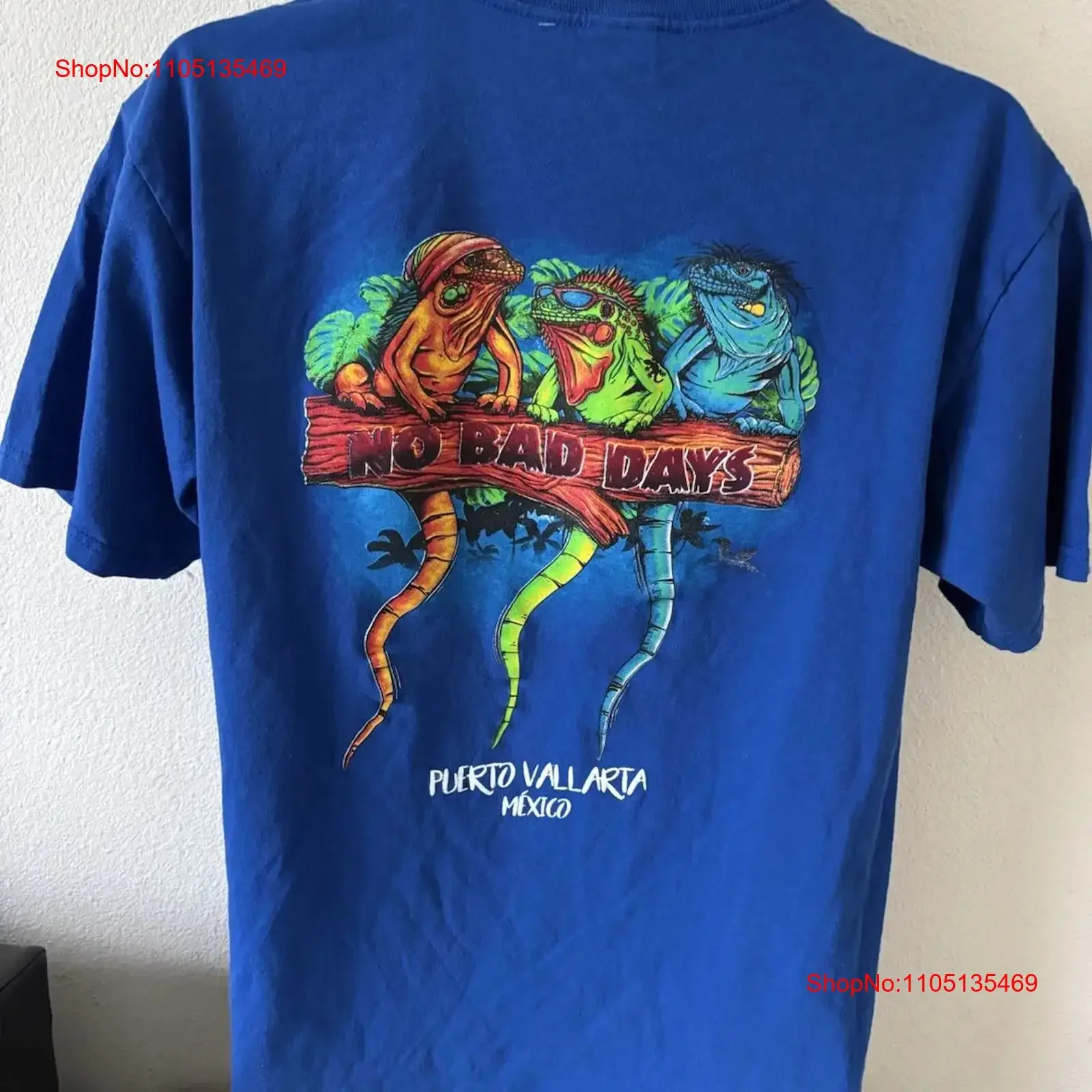 Puerto Vallarta México No Bad Days Vacaciones Viaje por carretera Verano Camiseta para hombre L vintage Ropa de diseñador lavada Cómoda
