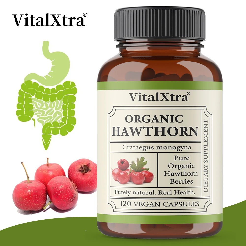 

Органические капсулы с экстрактом боярышника, 980 мг, антиоксидант, поддерживает здоровье сердца, способствует пищеварения, повышает иммунитет, без GMO