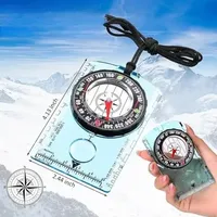 1Pcs Hiking Backpack Directional Compass Outdoor Waterproof Professional Camping Compass Best Survival Gift For Map Reading
