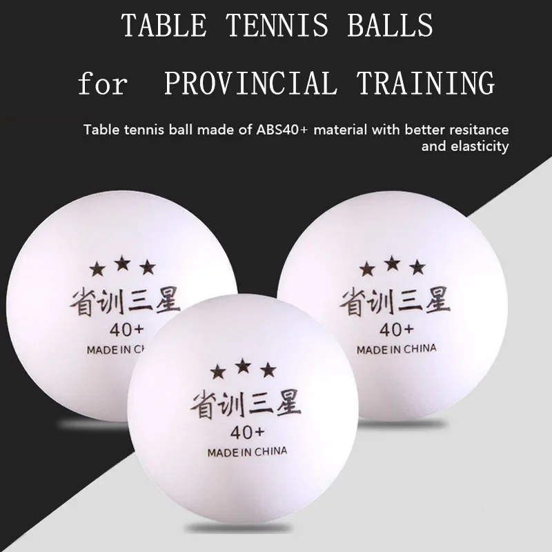 Huieson Professional Table Tennis Balls for Provincial Training, Ping Pong Balls, Competition Training, ABS40 + Mm, 2.8G, 3 Star