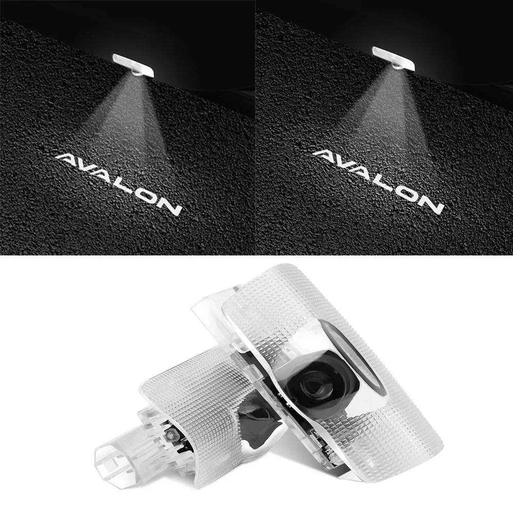 2pcs Auto Badge Shadow Light LED Door Light For Toyota AVALON GR Car Styling AVALON Ghost Shadow Lamp Toyota Car Door Light