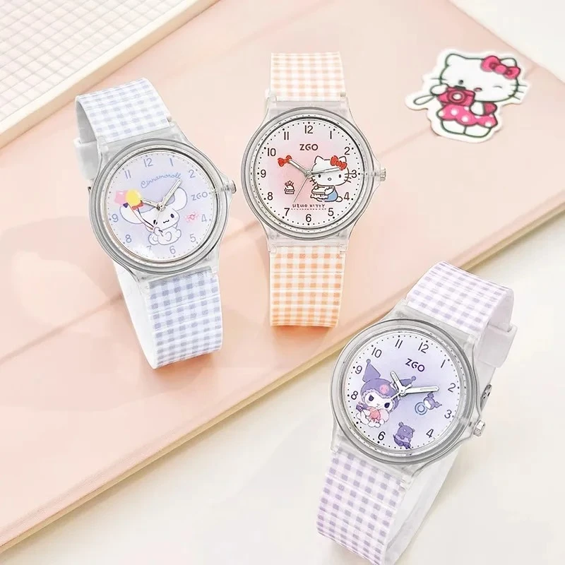 

Sanrio Hello Kitty Kuromi Watch Girls Waterproof Cute Cartoon Wristwatch Fashion Gift for Teens