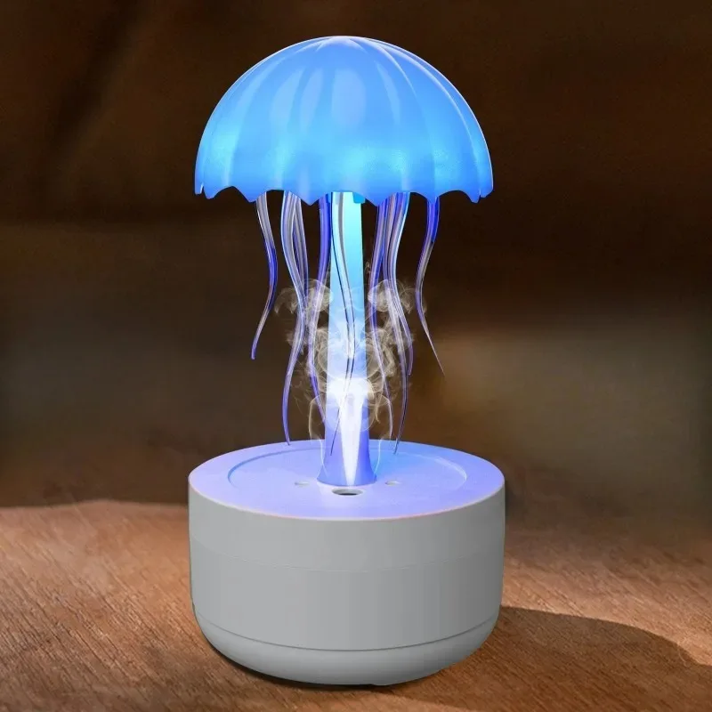 

Jellyfish Humidifier Fragrance Diffuser Colorful Night Light Heavy Fog Essential Oil Diffuser Home Bedroom Office Air Humidifier