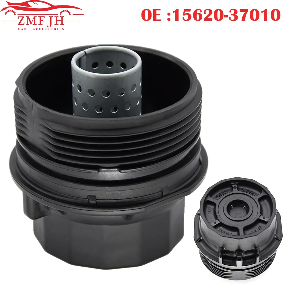 1562037010 15620-37010 Black Oil Filter Cover Cap Trim For Toyota For Corolla Oil Filter Housing Cover Assembly Fit For Lexus