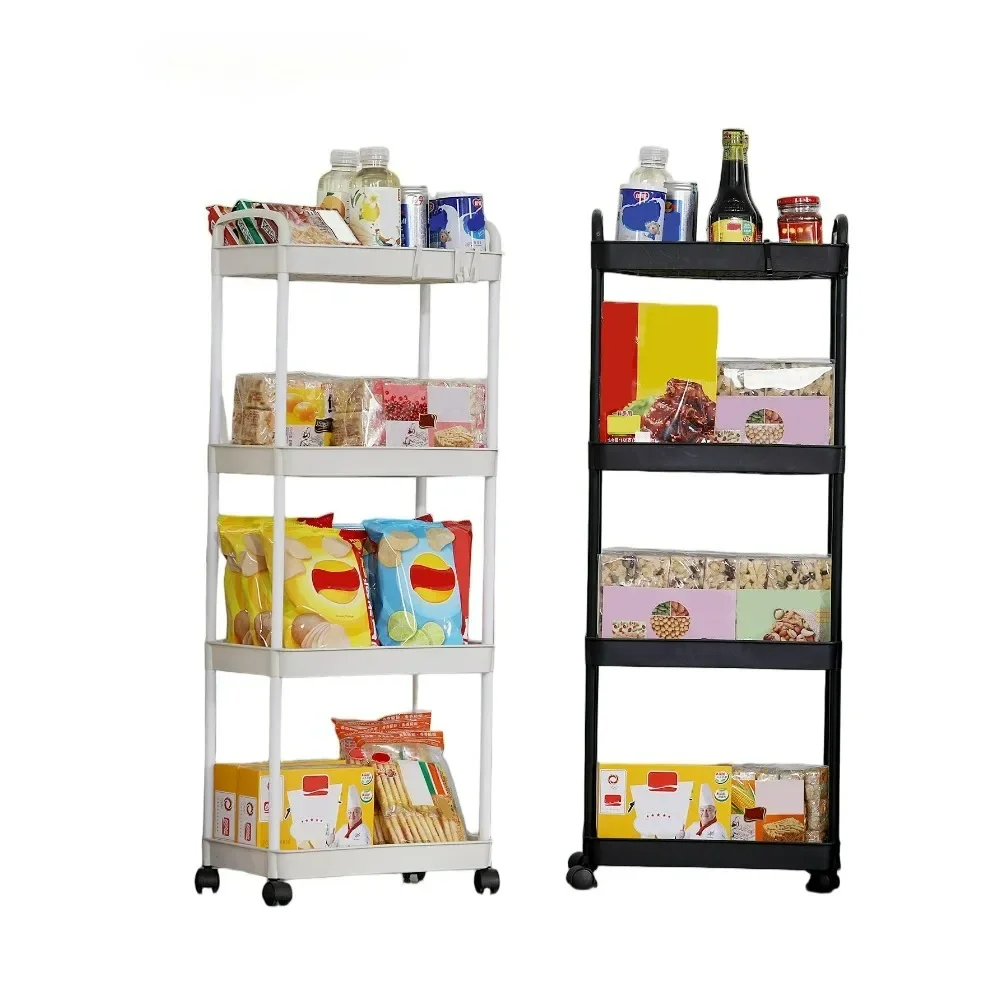 Mehrstöckiger Haushaltswagen mit Rollen für Küche, Schlafzimmer und Bad – Detail 1
