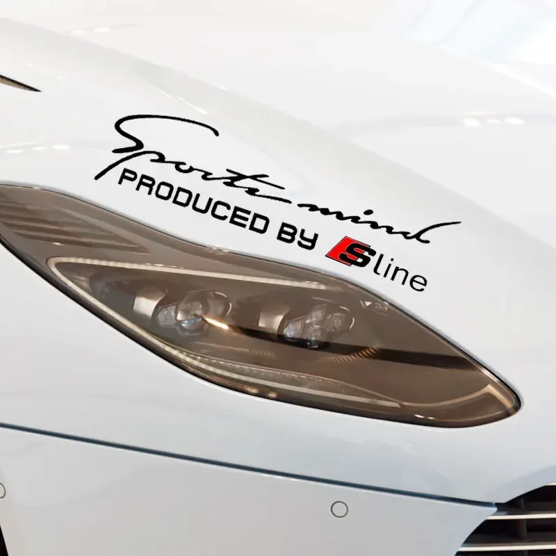 

1Pc Sport Design Car Front Head Light Eyebrow 3D Sticker Emblem Decorator For Audi Sline A1 A3 A4L A5 A6 A7 Q3 Q7 TT R8 B5 B6 B8