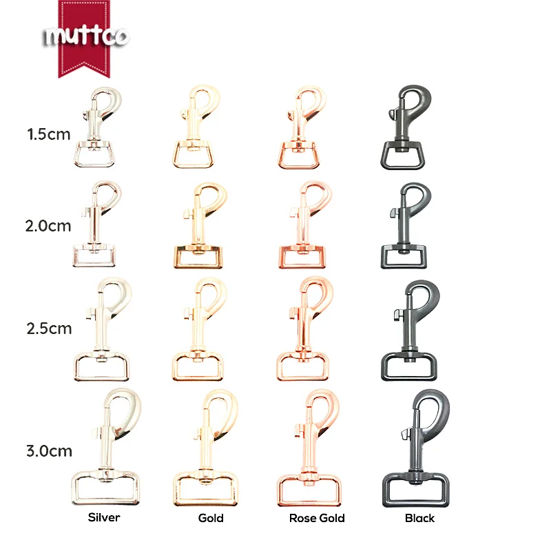 1pc DIY Dog leash manufacturer environmental 15,20,25,30mm durable swivel lobster clasps hardware Dog clip Hook buckle