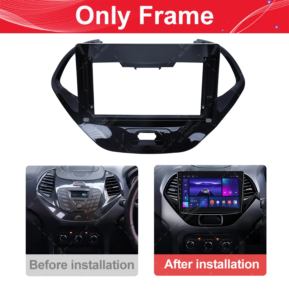 لفورد فيجو كا أسباير Freestyle2015-2018 / 2019-2020 إطار السيارة فآسيا محول Canbus صندوق أندرويد راديو داش تركيب لوحة عدة