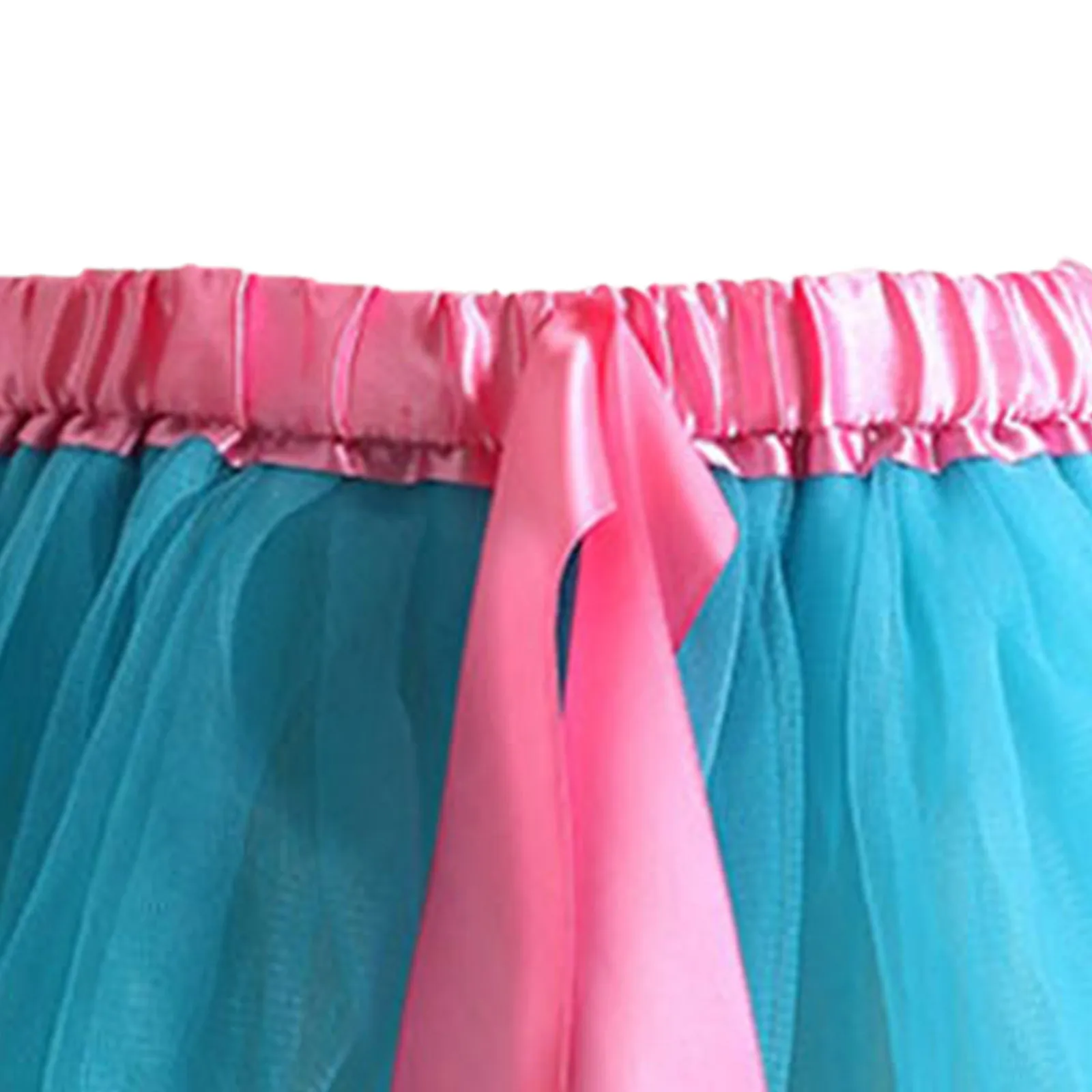 ملابس طفلة توتو تنورة قوس قزح الساتان تقليم تول تنورة مع القوس هالوين كرنفال حفلة تأثيري فستان بتصميم حالم زي