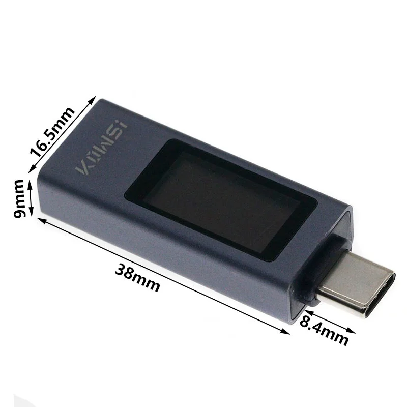 KWS-2301C Multi-function Digital Display DC Voltage Ammeter Power Meter Type-c Cell Phone Charging Tester DC 4-30V 0-12A