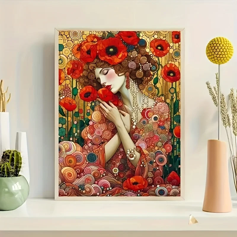 

500/1000/1200/2000PCS Puzzles for Adults Gustav Klimt Style Elegant Women,Jigsaw Puzzles Brain Challenge Game Gifts Home Decor