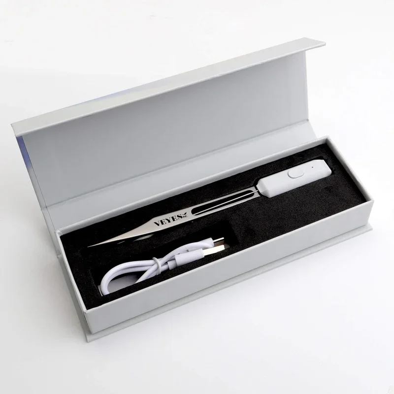 Veyes Inc Upgraded LED Light Isolation Tweezer For Professional Eyelash Extension Veyelash High Quality Stainless Steel Tweezer