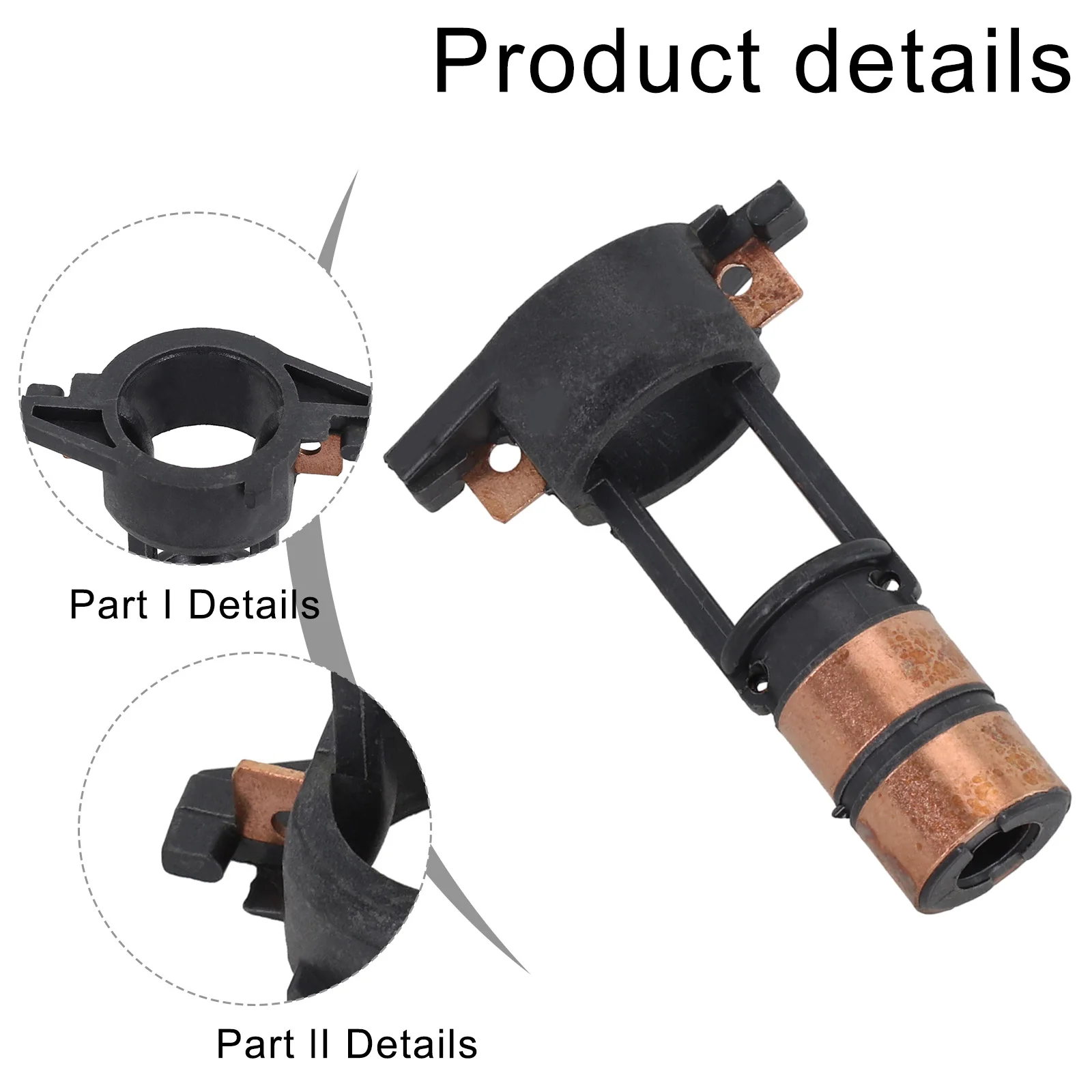 Copper Material Slip Ring Collectors Designed for High Speed DC Motors with a Total Dimension of Each at Size 15x7 2x8mm