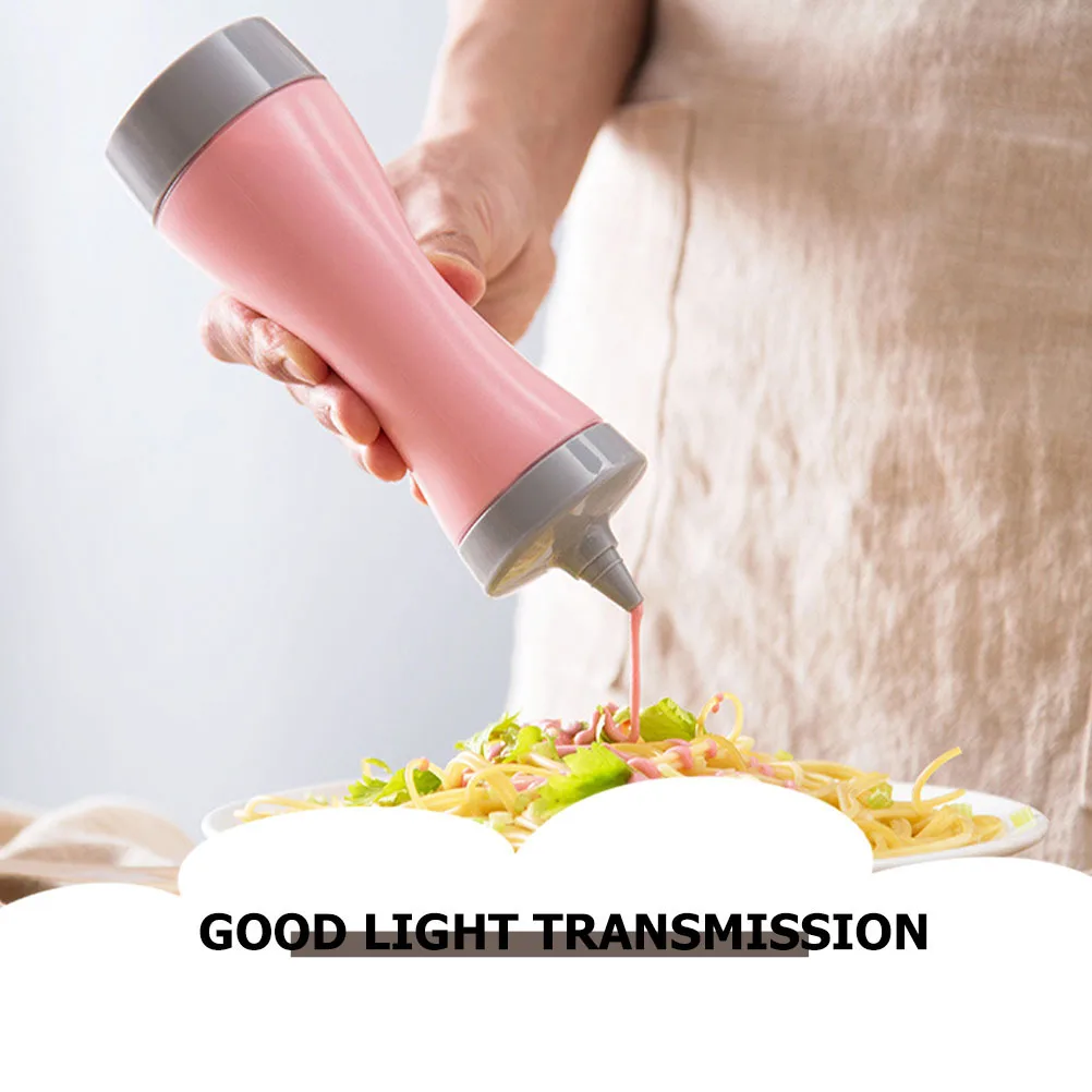 

2pcs Squeeze Sauce Bottles Food Grade PP PE Leak Proof Durable Ketchup Dispensers Kitchen Condiment Containers