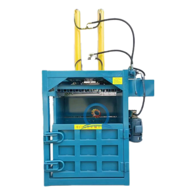 

Hot Sale Full-automatic Rice Husk Waste Baler Machine Baling Press Machine for Cardboard Wood Chips