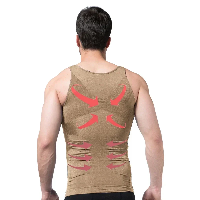Gilet amincissant pour hommes, Corset, Compression de l\'abdomen, contrôle du ventre, taille fine, sous-vêtements de sport