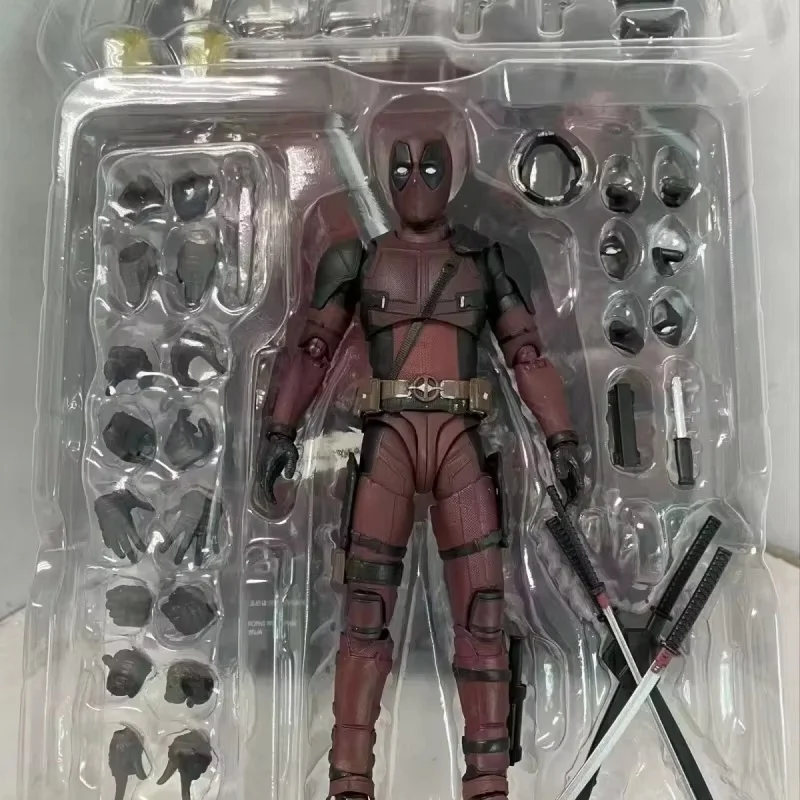 Spot marvel herói mercadoria shf deadpool 2 réplica de alta qualidade modelo móvel estatueta decoração coleção presente surpresa