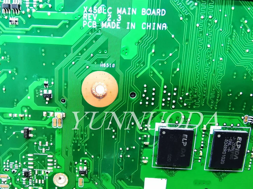 X450LC For for ASUS X450LA X450LC A450L X450L X450LD Laptop Motherboard With i3 i5 4th CPU  4G RAM USB PWR SW BOARD 100% tested