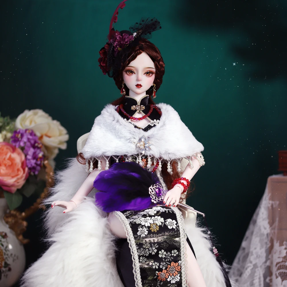 ICY DBS 1/3 BJD 62cm doll Classic Republic of China slit cheongsam mechanical joint Body Including clothes shoes girl SD