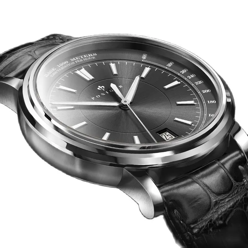 

PONIGER Switzerland Luxury Brand Japan NH35A Automatic Mechanical Men's Watches 50M Waterproof Tachymeter Sapphire Clock P517-8