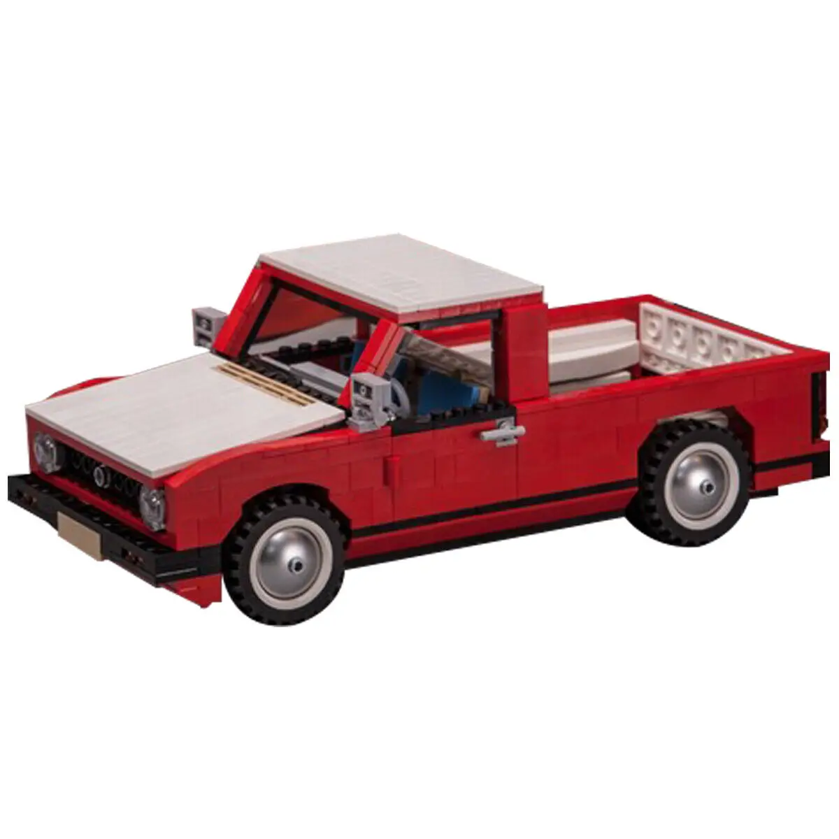 Alternate Build of 10220: Red Pickup Building Toys Set 713 Pieces MOC Build